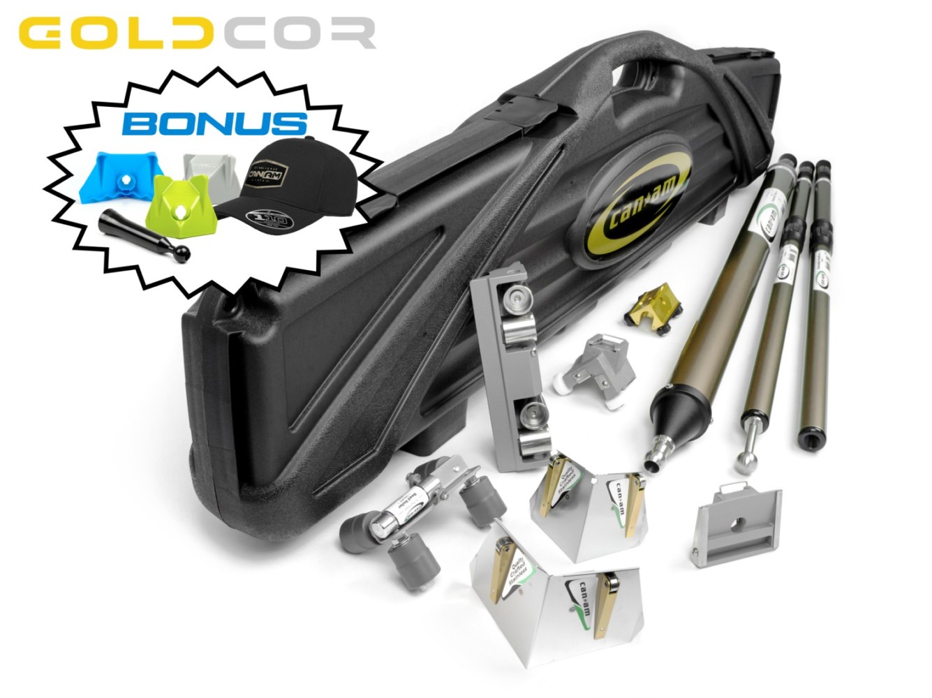 Lightweight Tool Set With Hard Carrying Case for Finishing Inside Corners CanAm Tool P501 Starter Set 