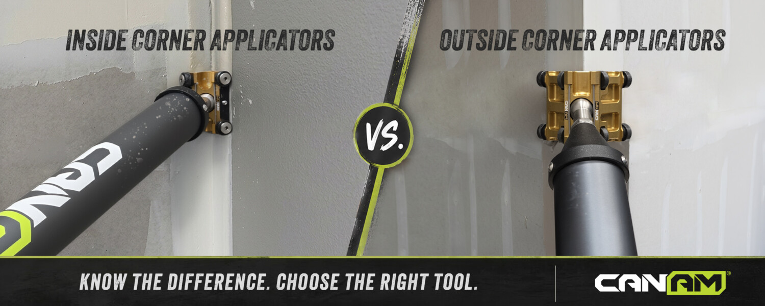 CanAm inside corner applicator vs. outside corner applicator drywall tool comparison